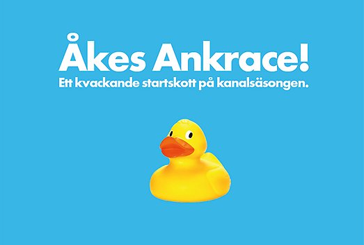 Bild på en badanka med texten Åkes Ankrace