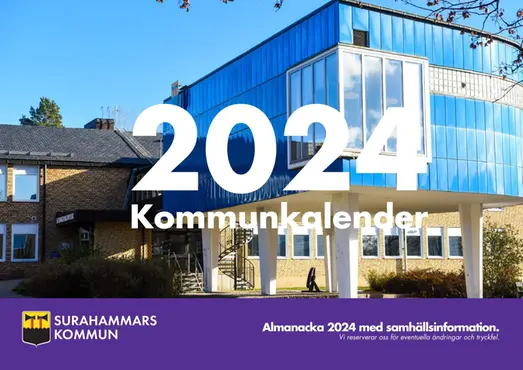 Bild på tryckt kommunkalender 2024