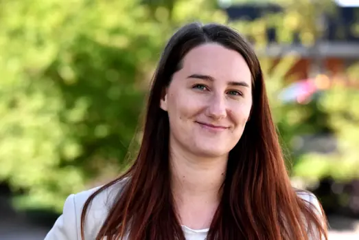 Bild visar Linda Sahlström, samordnare för Trygg i Surahammars kommun
