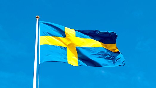 Bild på svensk flagga